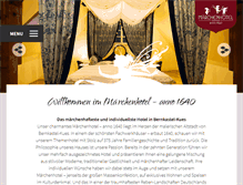 Tablet Screenshot of maerchenhotel.com